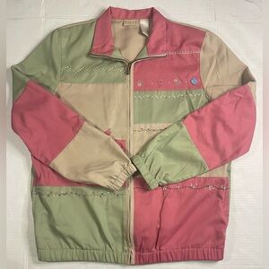 Vintage Koret patchwork grandma core! Embroidery. Sz small